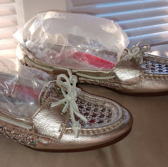 Sperry Angelfish Cane Gold Shoe - Picture 1 of 5